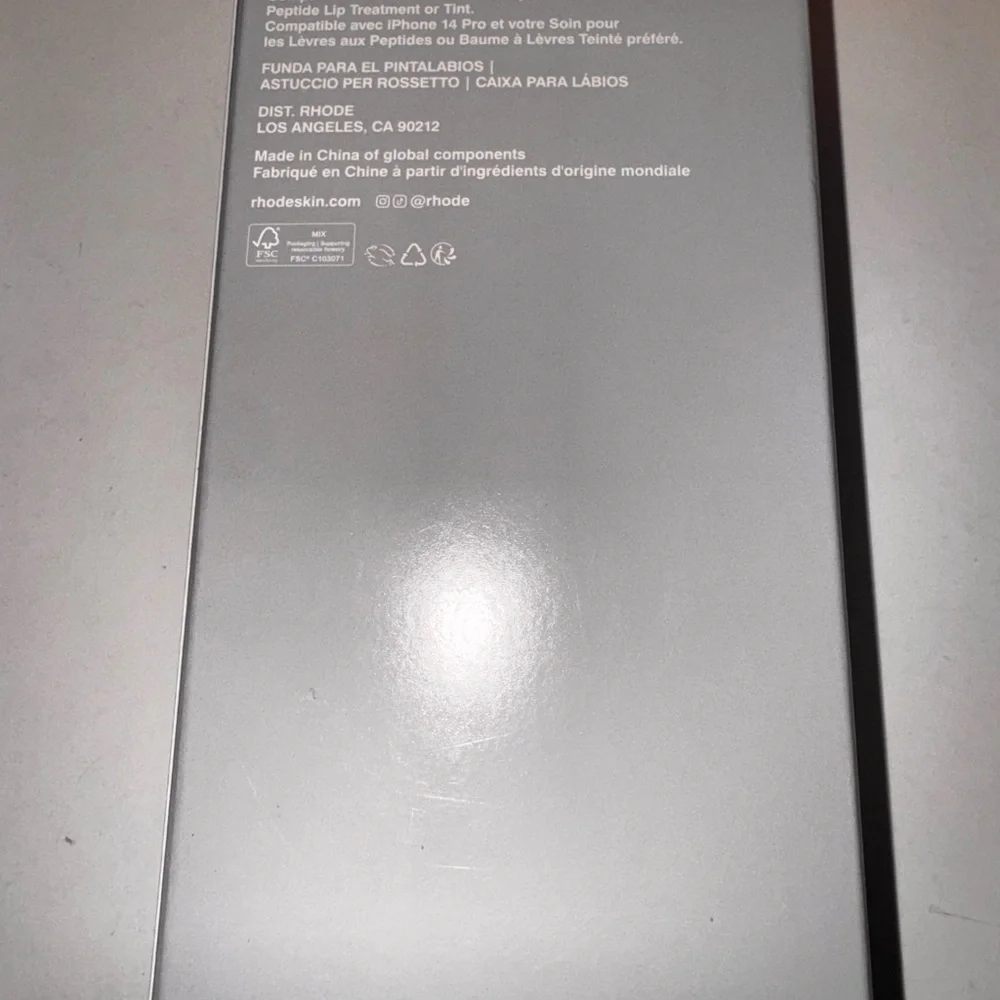 RHODE Lip Case in Silver- BRAND NEW